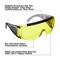 Allen Co Safety Glasses - Ballistic Eye Protection for Men and Women - ANSI Z87.1 Impact Resistance - Yellow 2170 - alternate 5